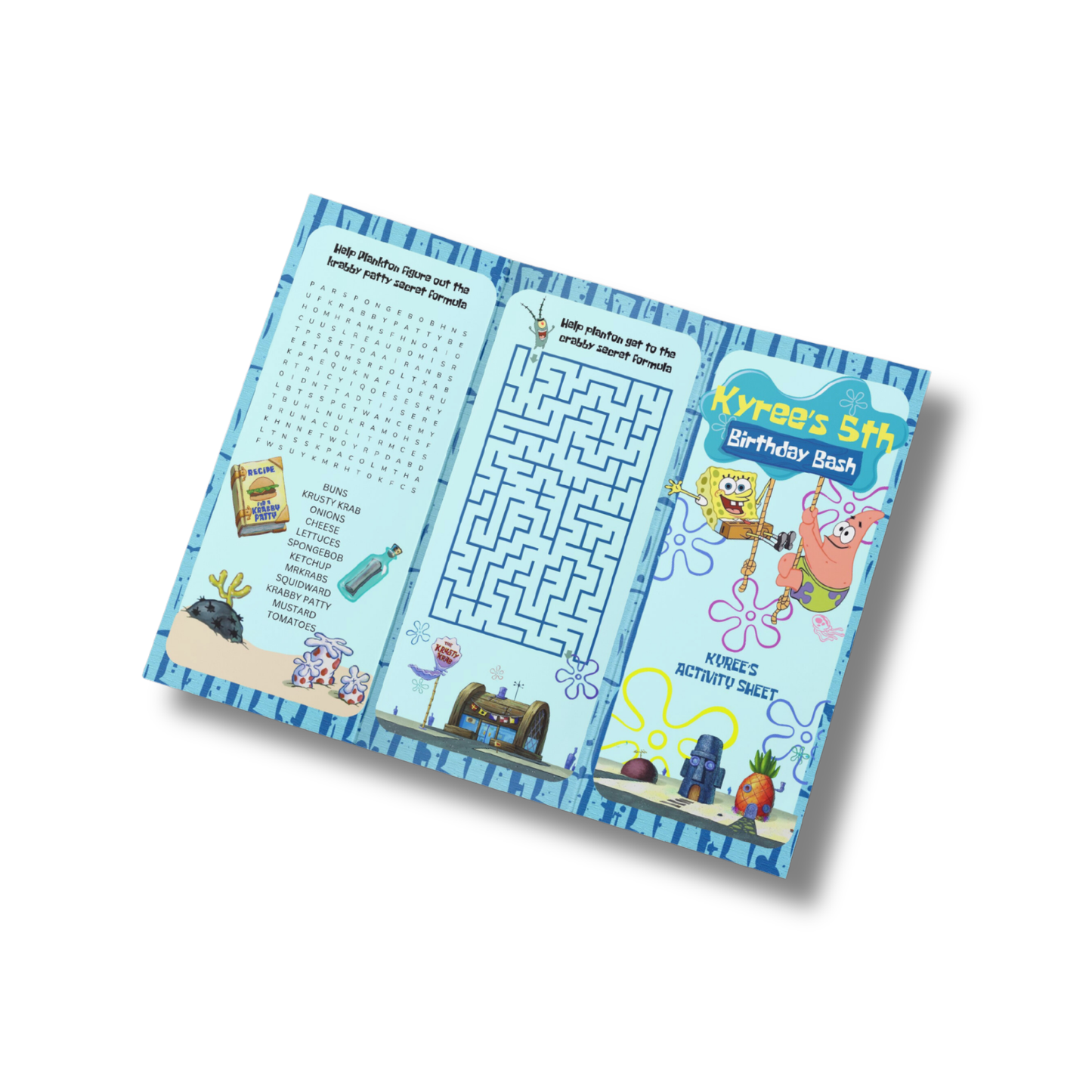 Tri-fold Activity Sheet