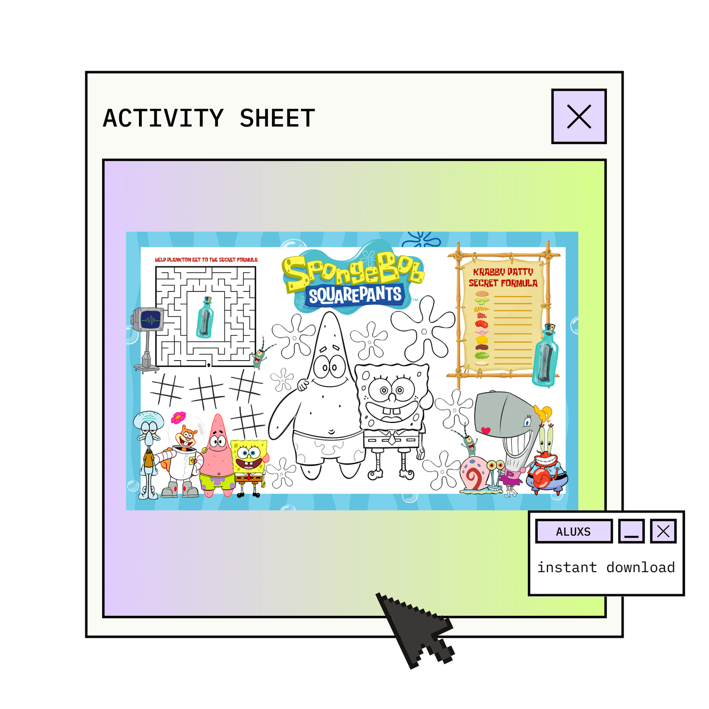 Downloadable Activity Sheets