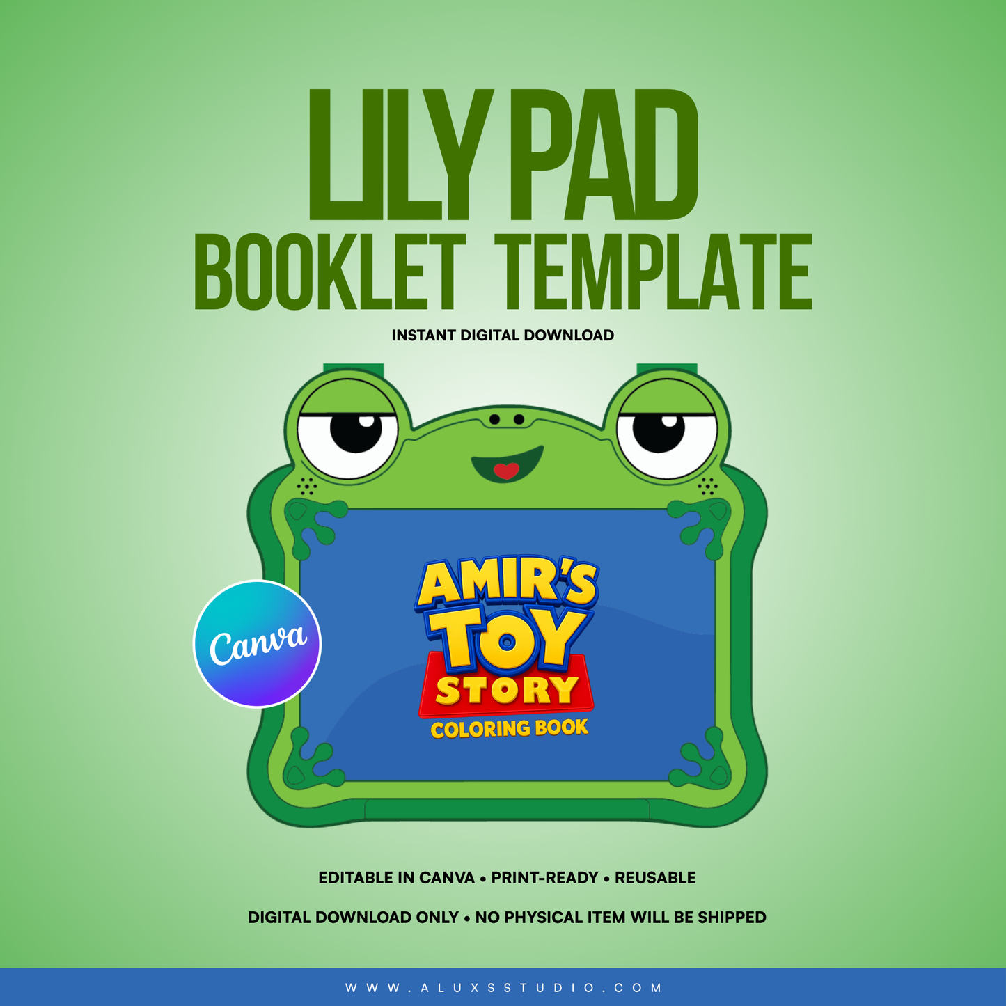 Lilypad Booklet Editable Template