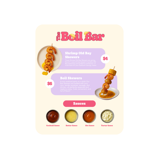 Custom Menu Design