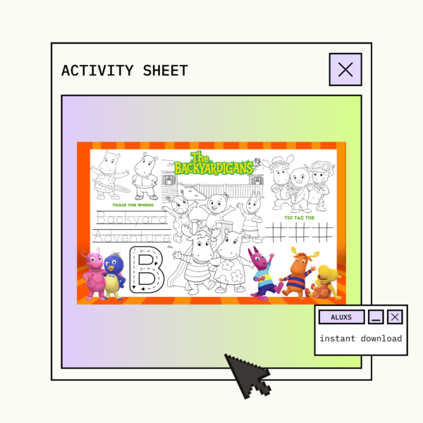 Backyardigans Activity Sheet *Instant Download*